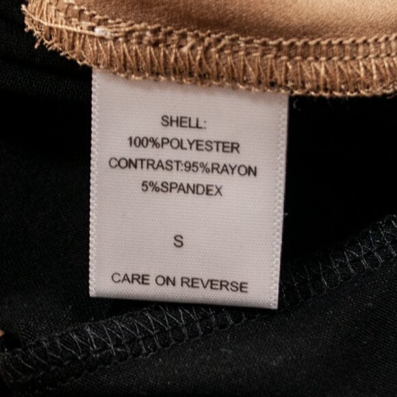 NEW NY&C New York & Company Ruffle Tank Top Womens S Tan Sleeveless Blouse W13X - Picture 5 of 5